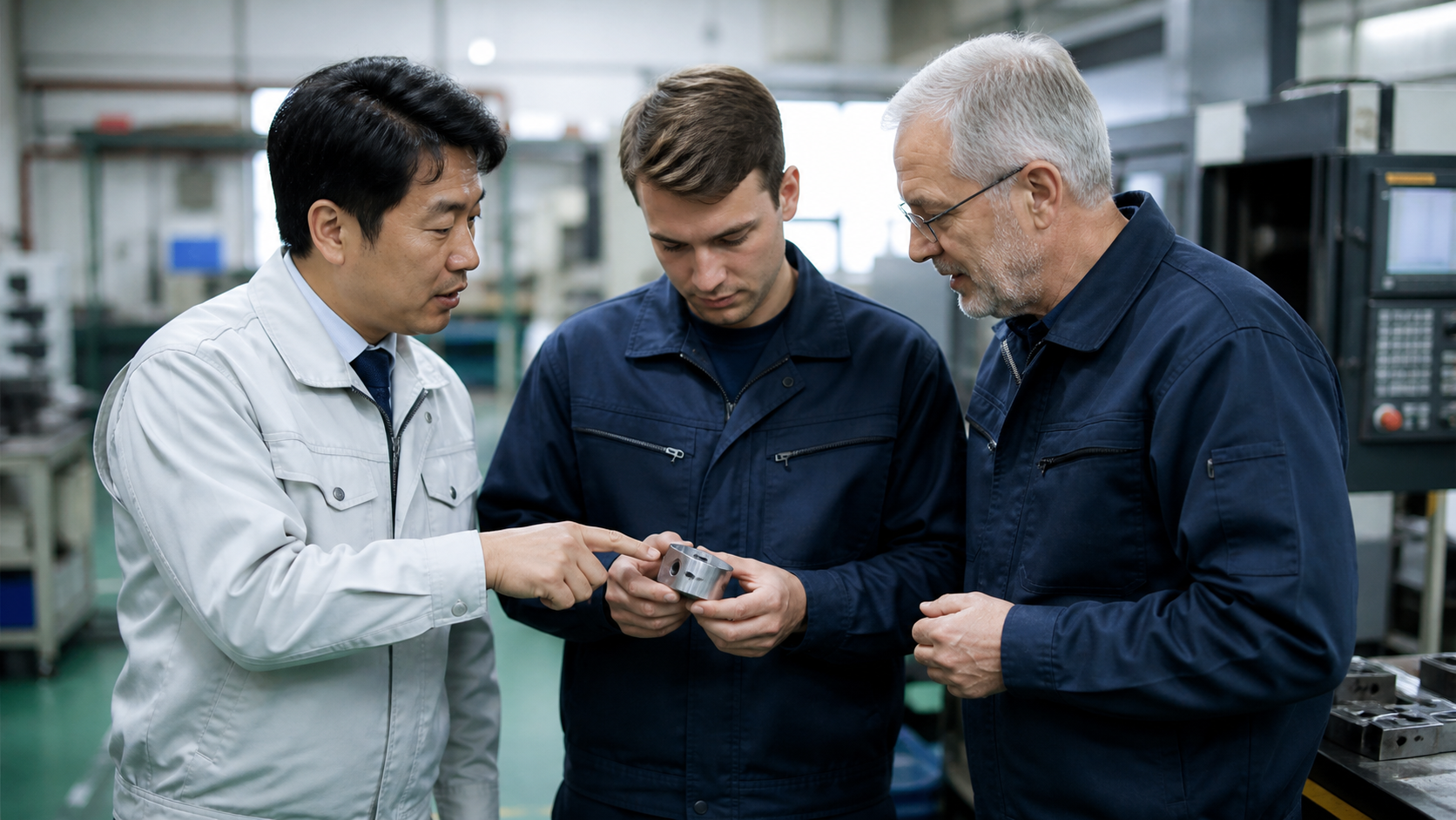 日本人管理職と先輩外国人スタッフが協力して新人を支える教育体制
