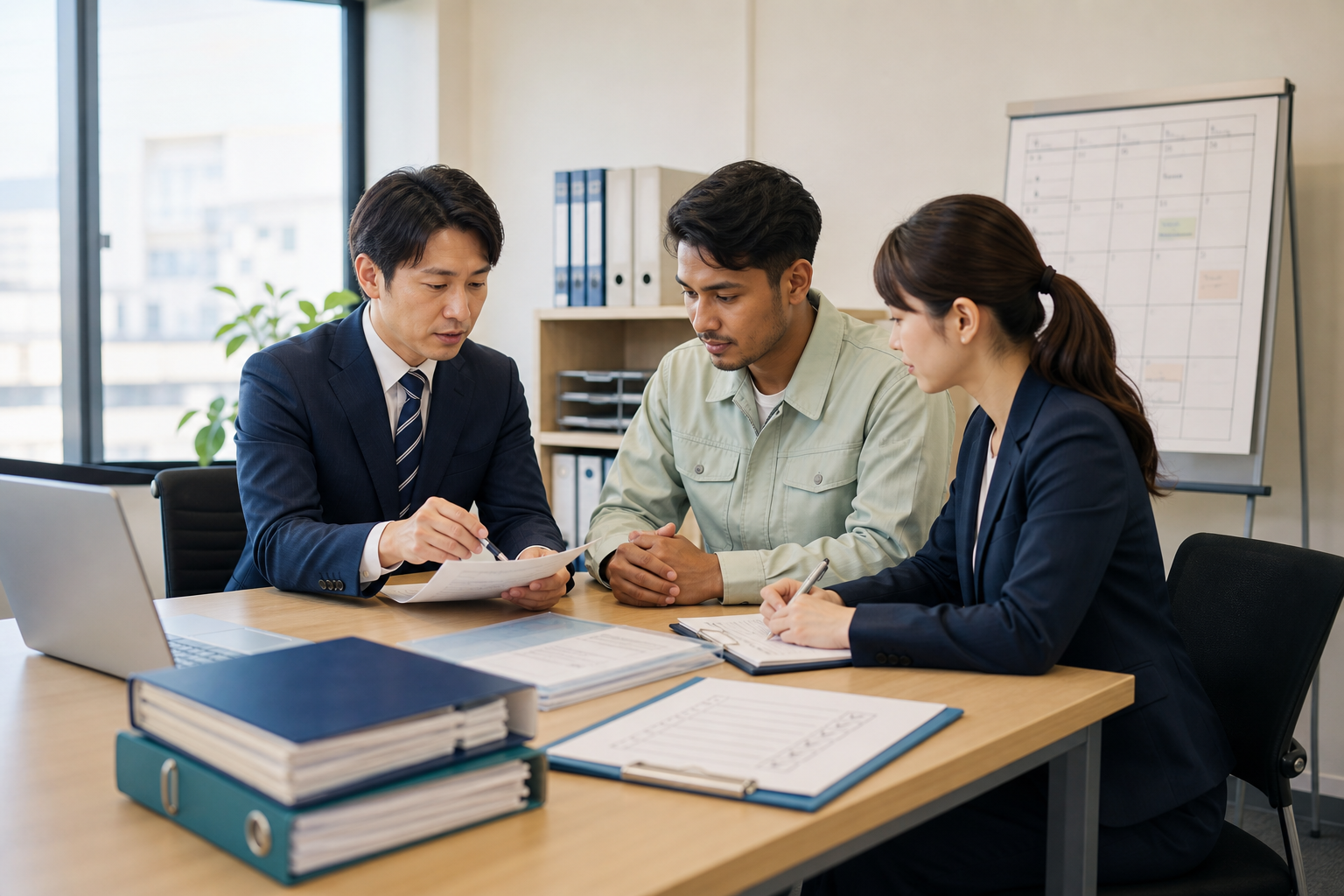 特定技能外国人の在留履歴と残り期間を管理する受入れ企業