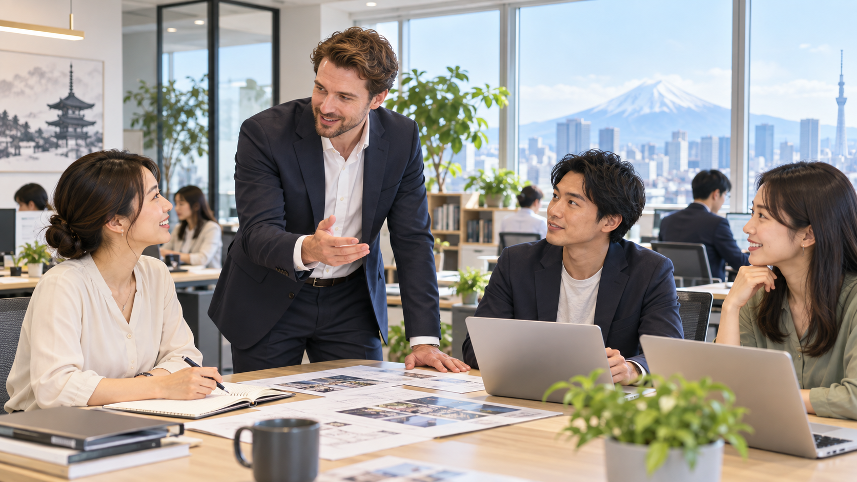 日本で事業を経営する外国人経営者のイメージ