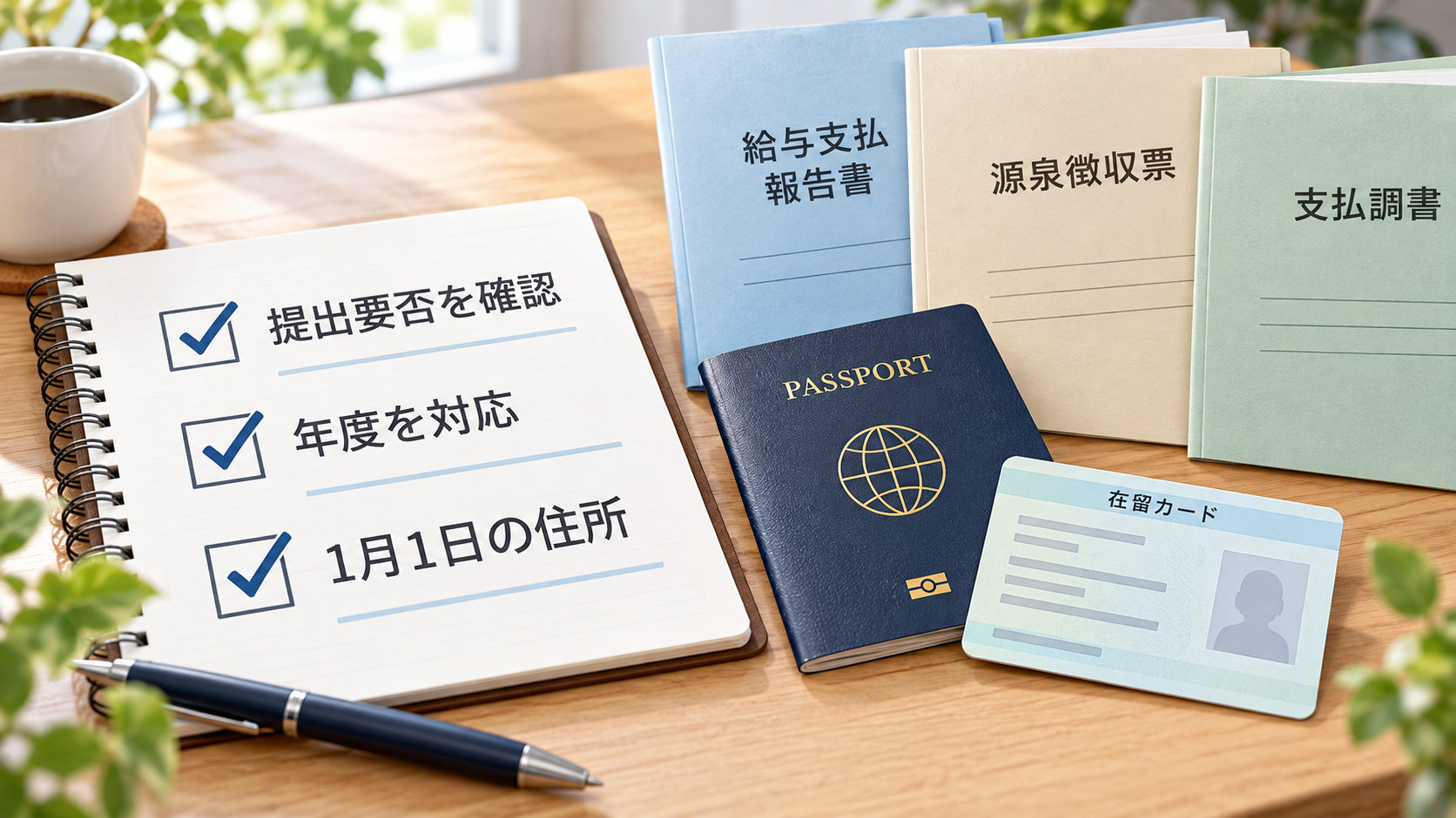 特定技能の変更許可申請前に税関係書類を確認するチェックリスト